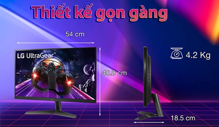 Màn Hình Gaming LG 27GN60R-B IPS Full HD 144Hz